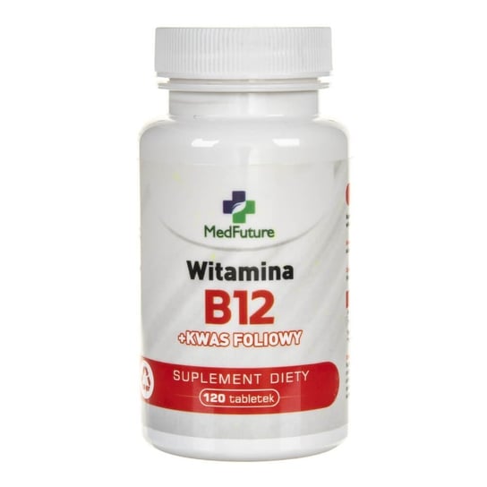 Suplement diety, MedFuture, Witamina B12 + kwas foliowy, 120 tabletek MedFuture