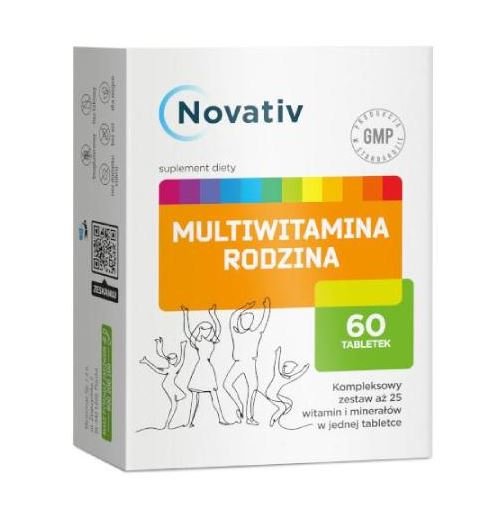 Suplement diety, Medicinae, Novativ, Multiwitamina rodzina, 25 witamin,  60 tab. Medicinae