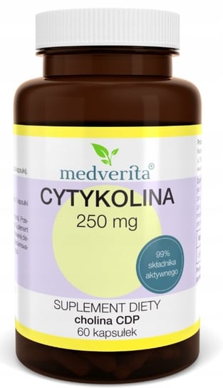 Suplement diety, Medverita, Cytykolina 250 Mg Cholina Cdp, 60 Kaps. Medverita