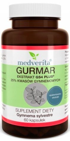 Suplement diety, Medverita, Gurmar kwasy gymnemowe 60 kaps. Medverita,