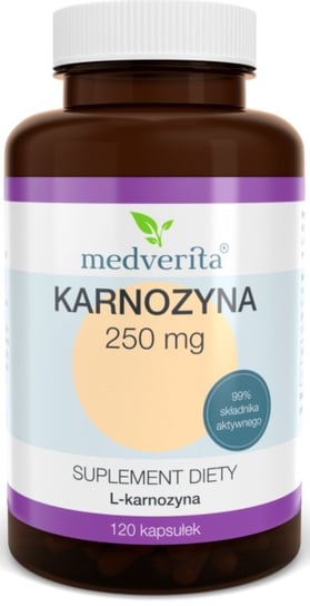 Suplement diety, Medverita, Karnozyna L-karnozyna 250 mg 120 kaps. Medverita,