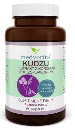 Suplement diety, Medverita, Kudzu opornik łatkowaty korzeń, 60 kaps. Medverita