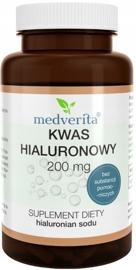 Suplement diety, Medverita, Kwas hialuronowy 200 mg, 60 kaps. Medverita