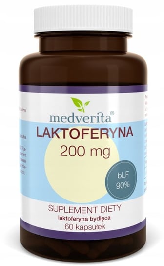 Suplement diety, Medverita, Laktoferyna FORTE wołowa 200 mg, 60 kaps. Medverita