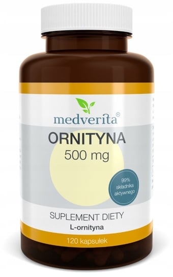 Suplement diety, Medverita Ornityna 500 Mg Trawienie Jelita 120Kaps Medverita