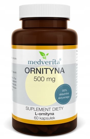 Suplement diety, Medverita Ornityna 500 Mg Trawienie Jelita 60 Kaps Medverita