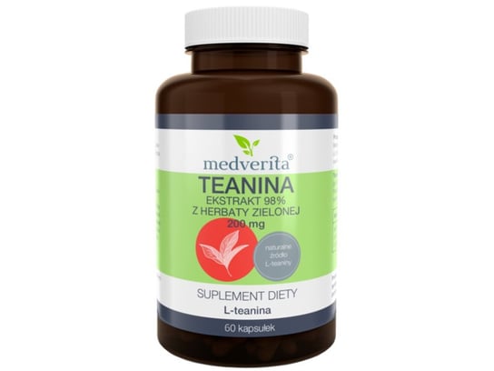 Suplement diety, Medverita, Suplement aminokwasowy, Teanina, 200 mg Medverita