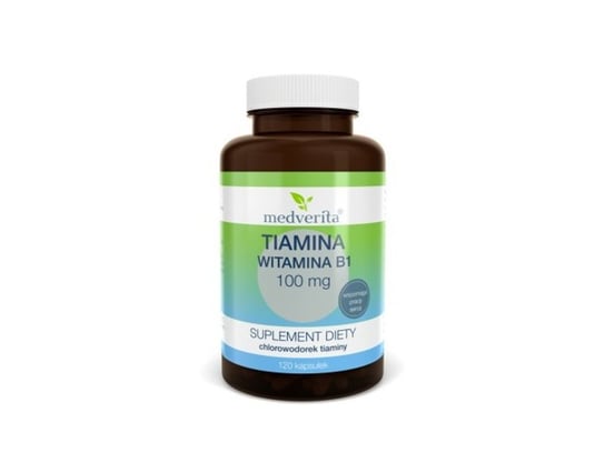 Suplement diety, MEDVERITA, Tiamina 100 mg, 120 kapsułek Medverita
