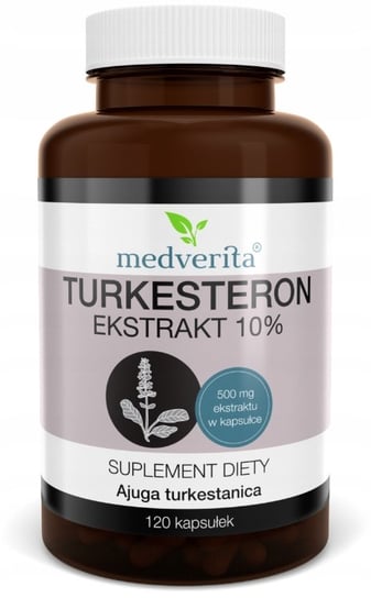Suplement diety, Medverita, Turkesteron 500 Mg Ekstrakt, 120 Kaps. Medverita