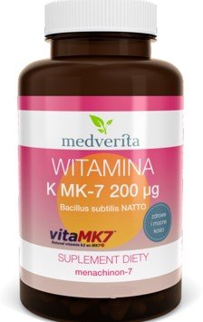 Suplement diety, Medverita Witamina K2 MK 7 200 ug 60 k Medverita