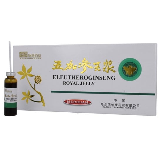 Suplement diety, Meridian Eluthero Ginseng Royal Jelly Meridian