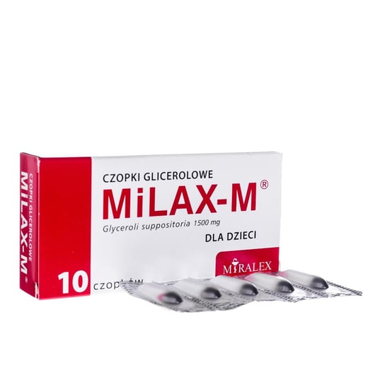 Suplement diety, Miralex, Milax-M 15 g, 10 czopków Inna marka