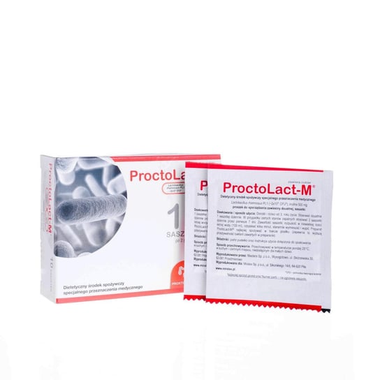 Suplement diety, Miralex, ProctoLact-M, środek poprawiający mikroflorę jelitową, 10 saszetek Miralex