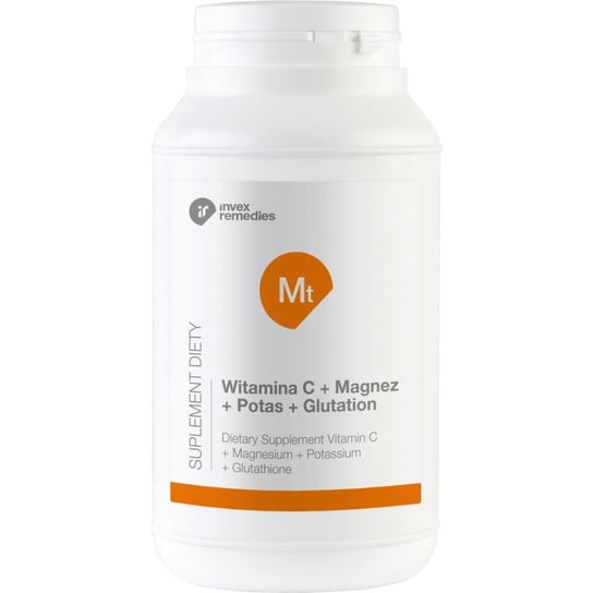 Suplement diety, MT Witamina C + Magnez + Potas + Glutation 450G - Invex Remedies Invex Remedies