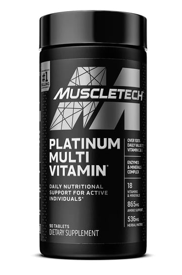 Suplement diety, MuscleTech, Platinum Multivitamin, 90 tabl. Muscletech