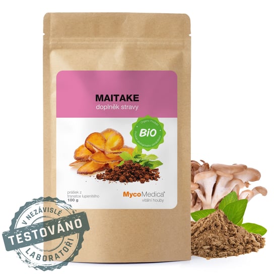 Suplement diety, MycoMedica BIO MAITAKE w proszku 100g. MycoMedica