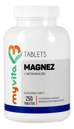 Suplement diety, MyVita, Magnez + B6, 250 tabletek MyVita