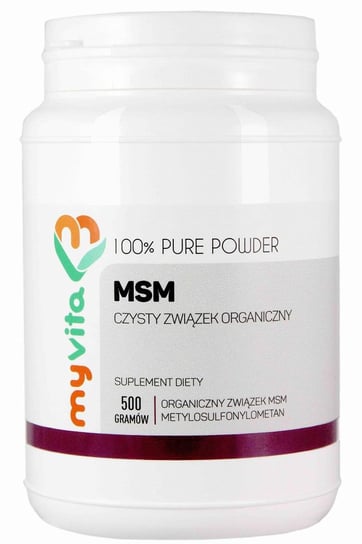 Suplement diety, MyVita, MSM organiczny związek siarki, 500 g MyVita