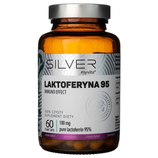 Suplement diety, MyVita, Silver 100% Laktoferyna 100 mg - 60 kaps. MyVita