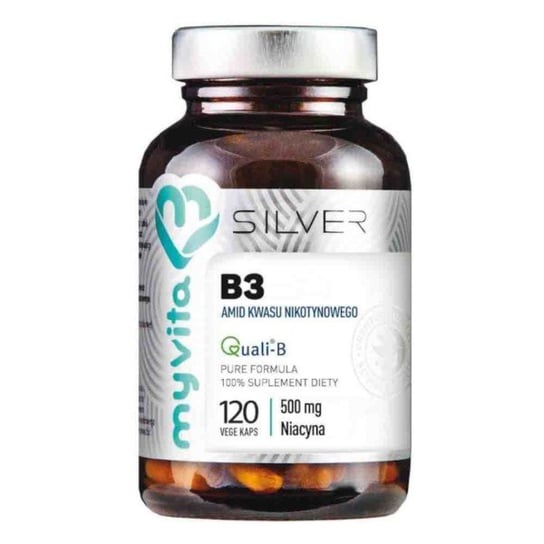 Suplement diety, Myvita Silver Pure Witamina B3 16 mg 120  K MYVITA SILVER