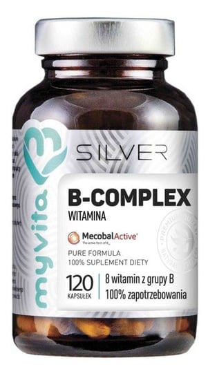 Suplement diety, MyVita, Silver, witamina B Complex 100%, 120 kapsułek MyVita