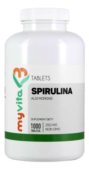 Suplement diety, MyVita, Spirulina 250 mg, 1000 tabletek MyVita