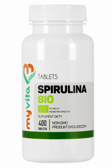 Suplement diety, MyVita, spirulina Bio 250mg, 400 tabletek Proness