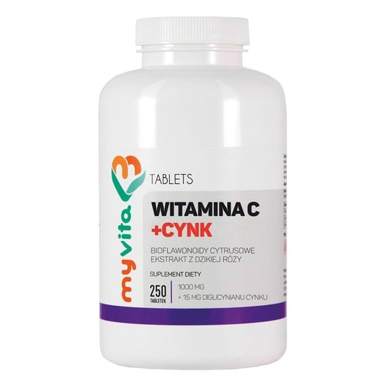 Suplement diety, Myvita Witamina C + Cynk 250 tab MyVita