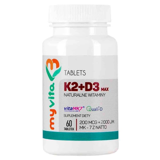 Suplement diety, MyVita, Witamina K2 i D3, 60 tabletek MyVita