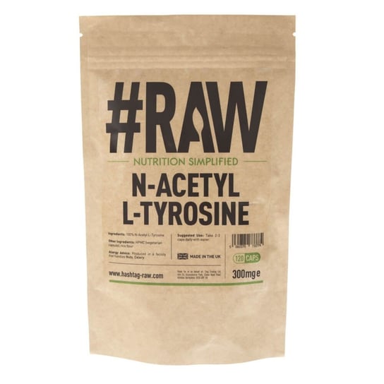 Suplement diety N-Acetyl L-Tyrozyna RAW, 300 mg, 120 kapsułek RAW series