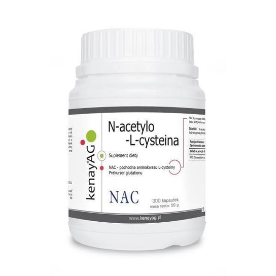 Suplement diety, N-acetylo-L-cysteina (300 kaps.) KenayAg