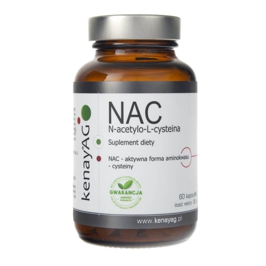 Suplement diety N-acetylo-L-cysteina KENAY, 500 mg, 60 kapsułek Kenay