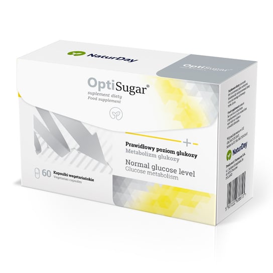 Suplement diety, NaturDay OptiSugar Spirulina, Prawidłowy poziom cukru, 60 kaps. NaturDay