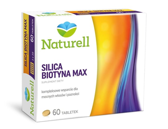 Suplement diety, Naturell, Silica Biotyna Max, 60 tabletek Naturell