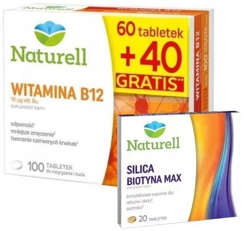 Suplement diety, Naturell, Witamina B12, 100 tab. USP Zdrowie