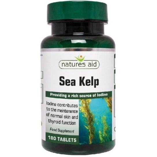 Suplement diety, Natures Aid Kelp 187 Mg 180 Tabl. Natures Aid