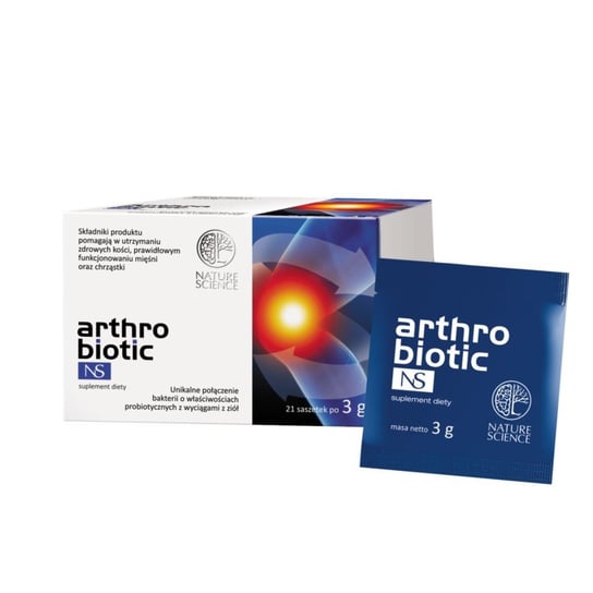 Suplement diety, NatureScience Arthrobiotic NS 63g (21 x 3g) NATURE SCIENCE