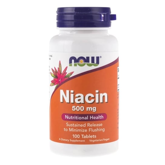 Suplement diety Niacin (Niacyna) NOW FOODS, 100 tabletek Now Foods