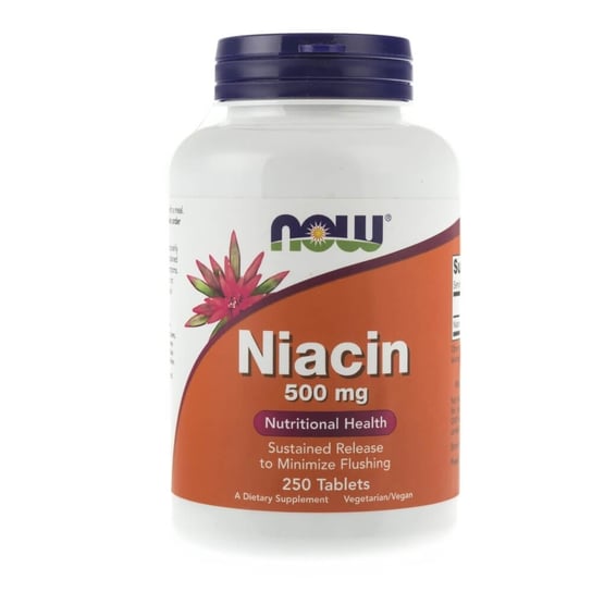 Suplement diety Niacin (Niacyna) NOW FOODS, 250 tabletek Now Foods