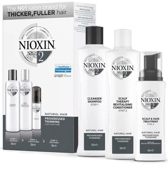Suplement diety, Nioxin, System 2, Duży zestaw do włosów naturalnych i znacznie przerzedzonych XXL Nioxin