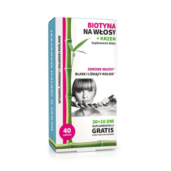 Suplement diety, Noble Health, Biotyna Na Włosy, 40 Tab. Noble Health