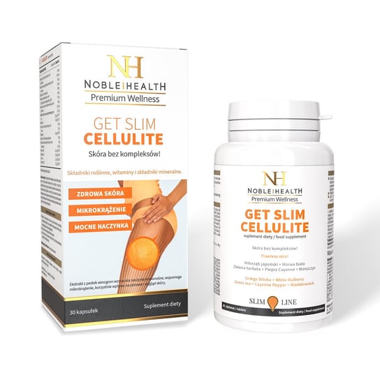 Suplement diety, Noble Health, Get Slim Cellulite, 30 Kaps. Noble Health