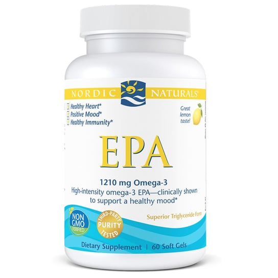 Suplement diety, Nordic Naturals EPA 1210 mg Omega-3 60 miękkich kapsułek o smaku cytrynowym Nordic Naturals