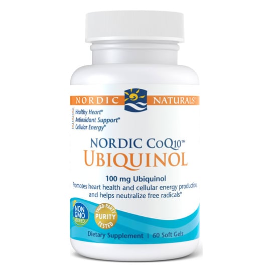 Suplement diety, Nordic Naturals koenzym Q10 (CoQ10) Ubiquinol 100 mg 60 miękkich kapsułek Nordic Naturals