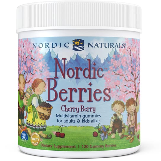 Suplement diety, Nordic Naturals Multiwitaminowe żelki dla dzieci i dorosłych 120 żelek o smaku wiśniowym Nordic Naturals