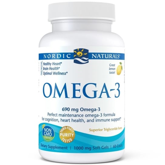Suplement diety, Nordic Naturals Omega-3 60 Kaps Nordic Naturals