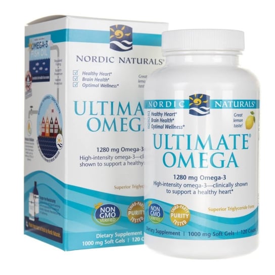 Suplement diety, Nordic Naturals, Ultimate Omega, smak cytrynowy, 120 kapsułek Nordic Naturals