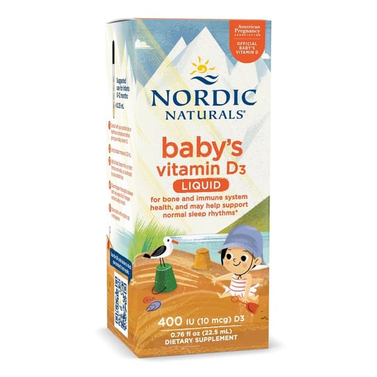 Suplement diety, Nordic Naturals, Witamina D3 400 IU dla niemowląt, 22,5 ml Inny producent