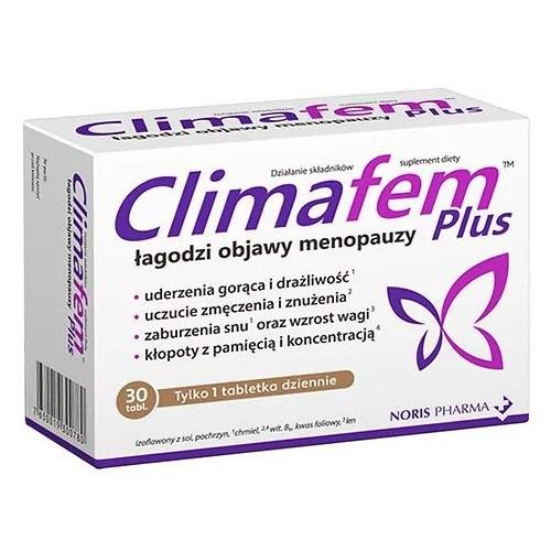 Suplement diety, Noris Pharma, Climafem Plus 30 tabletek Inna marka