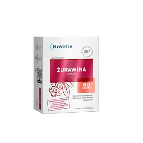 Suplement diety, Novativ, Żurawina Complex, 60 Tab. | Sklep EMPIK.COM